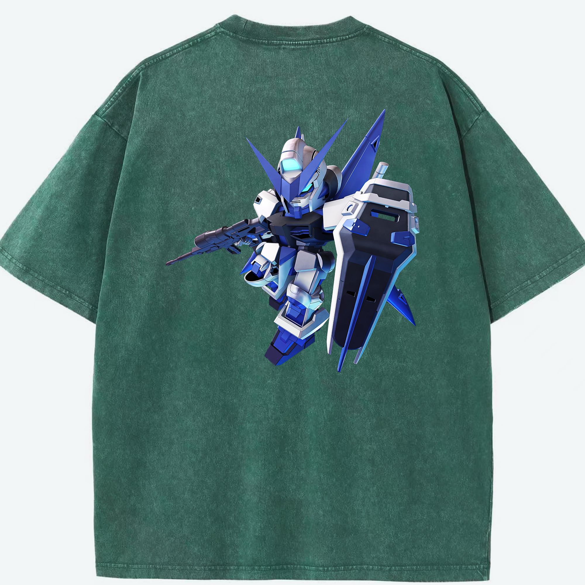 （画像用） 機動戦士ガンダム Mobile Suit Gundam 綿100% ヴィンテージ風 半袖Tシャツ（背面プリント）